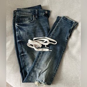 YoungLA skinny distressed jeans